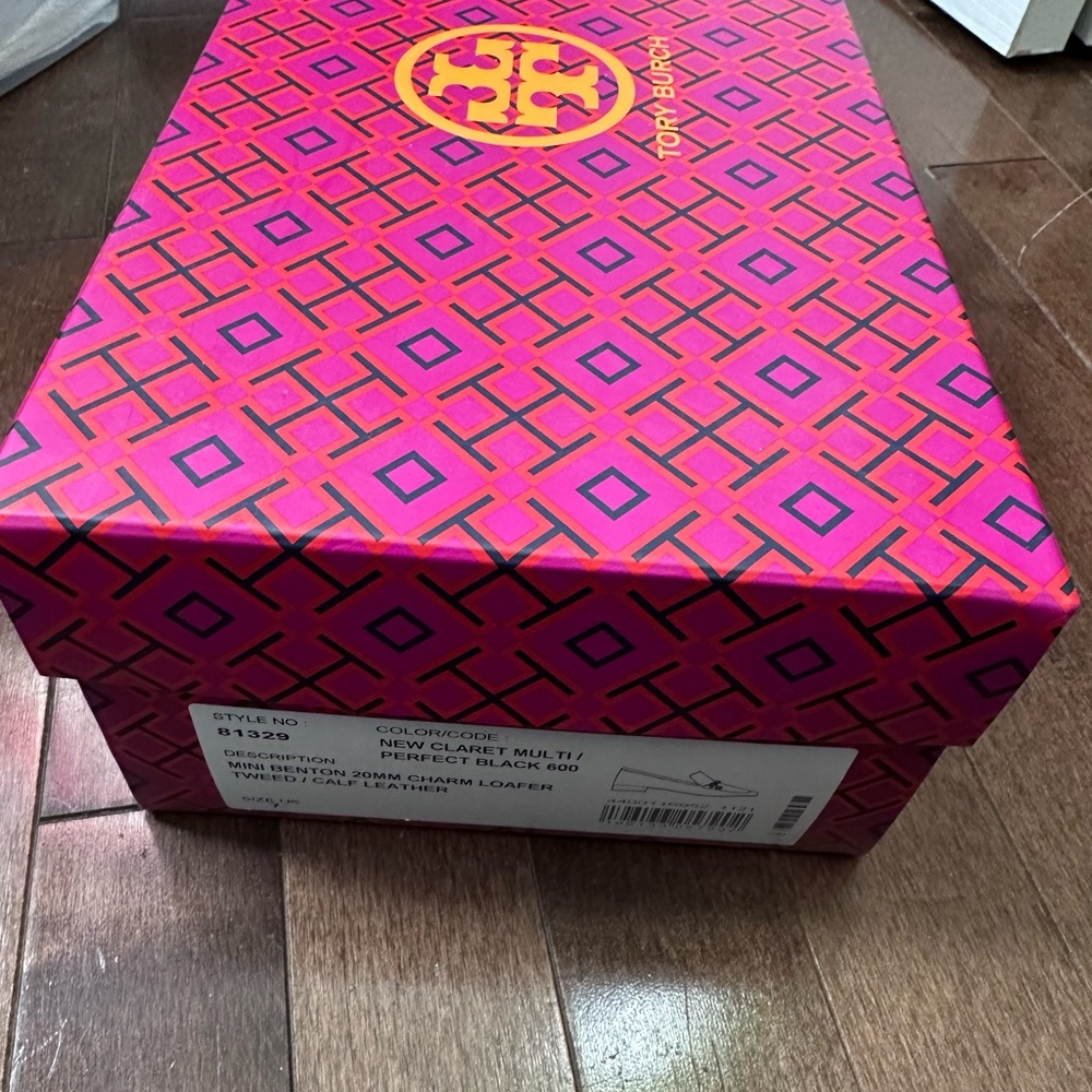 Tory Burch Claret Multi and Black Patterned Box